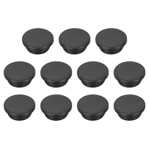 Image of MECCANIXITY 11pcs T-Shaped Silicone Plugs 29mm 1-1 /8 Inch Dia Snap in Plug Hole Seal Cover Round Rubber Stopper for Kitchen Rubber Bulkheads Waterproof Sealing Plugs Black