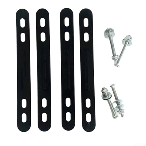 Robuster Fahrradkorb-Adapter für E-Bikes und Mountainbikes, Stahlkonstruktion (Silber)