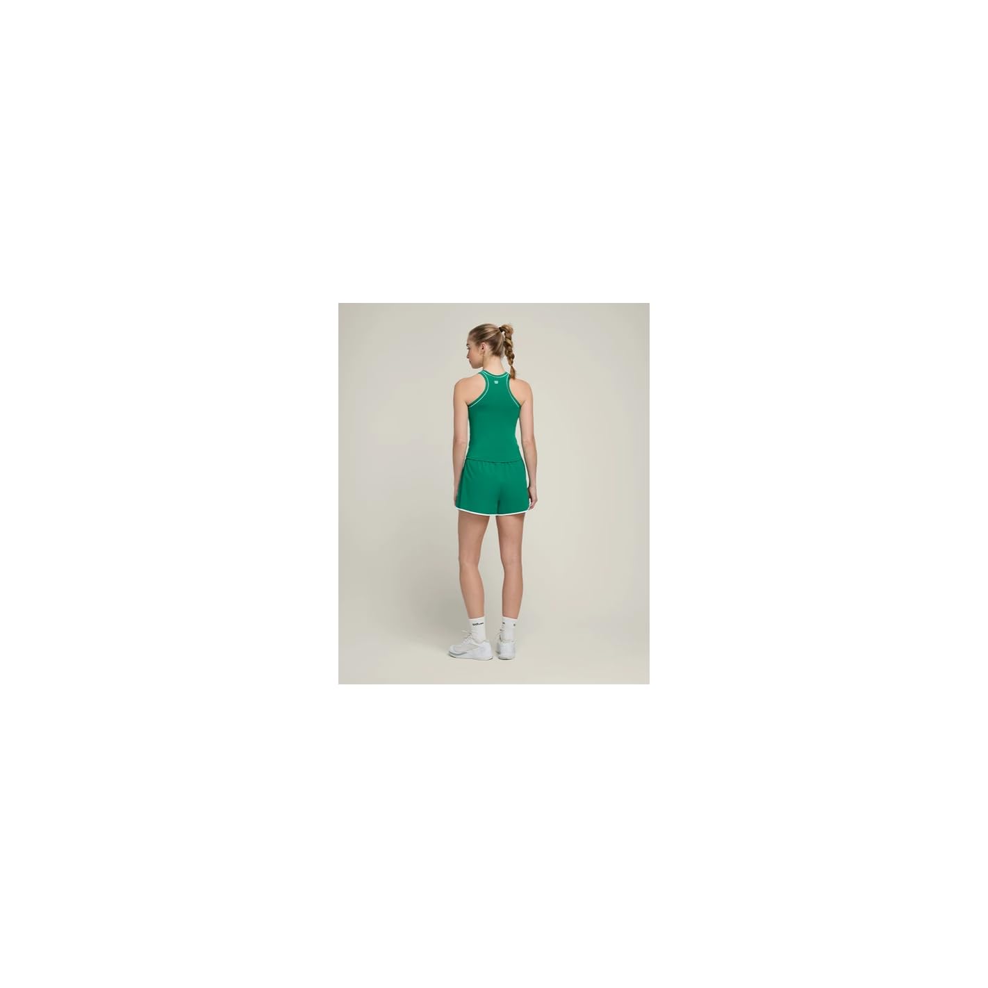 WILSON Short Femme Team Short Vert/Blanc PE 2024