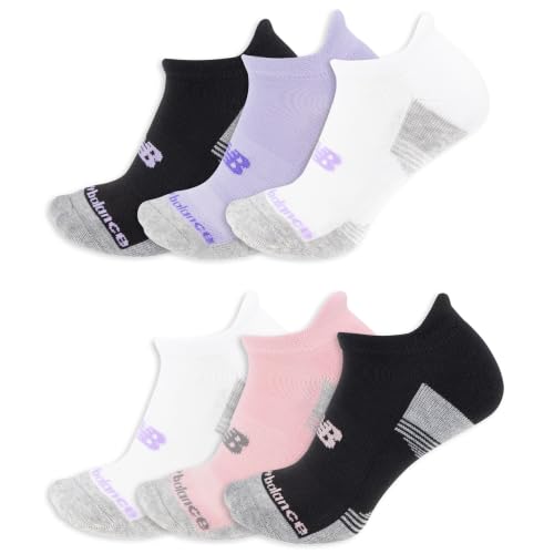 Image of New Balance Unisex Adult Performance Cushioned No Show Socks, 6-12 Pairs