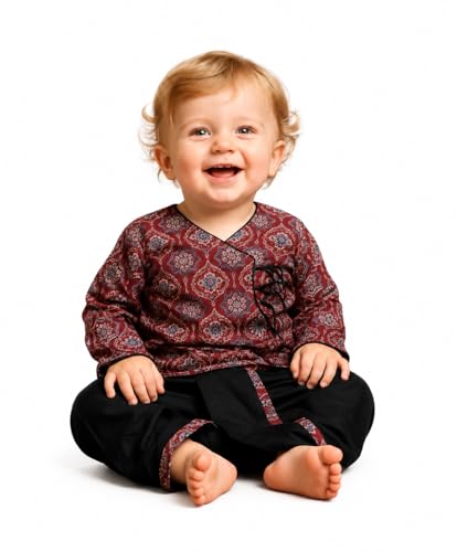 Ensemble ethnique bébé garçon A.T.U.N. - Tenue traditionnelle douce de qualité