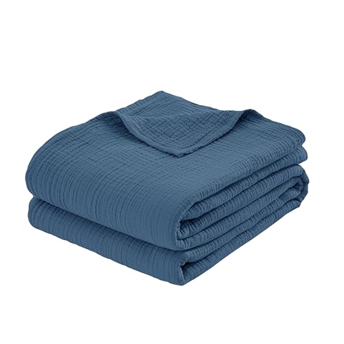 100% Cotton Muslin Queen Blanket (90