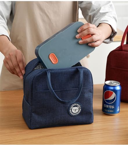 WUWYOUWL Lunch Bag,Cute Carton Insulated Lunch Box,Reusable Lunch Cooler Bags,Waterproof Lunchbag - Image 3