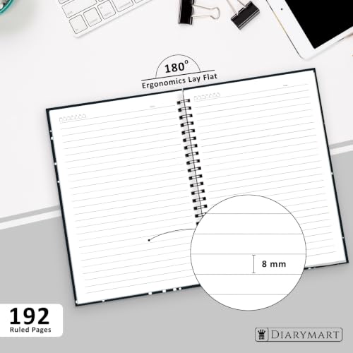 Image of Stop Wishing Start Doing Printed Cover A5 Size Wiro Hard Bound Notebook Diary For Girls and Women | 200 Ruled Pages | 80 GSM Paper | Undated Journal Diary