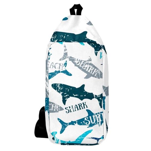 Sac à dos à bandoulière requins antivol pour sécuriser vos affaires
