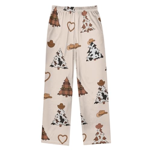 Cowboy Tree Boys Pants Boys Athletic Pants Long Pant for Boywith Pockets Wide-Leg Size 6-14Y2