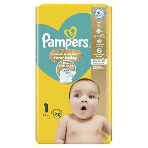 Pampers recién nacido talla 1, 50-recuento