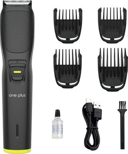 one plus Men Op 531 Cordless Professional Hair Trimmer Titanium Coated Blade Waterproof Trimmer 120 Min Runtime 12 Length 