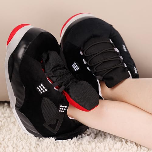 Image of Plush Sneaker Slippers, 17 Styles-Quiet Soles (No Waking Loved Ones), Anti-Slip Dry Indoor, Cozy for Cold Days, US 8-12 Unisex