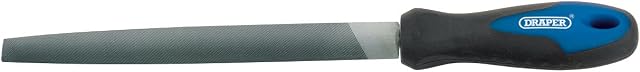 Draper 44954 8106B Half Round File and Handle, 200mm , Blue