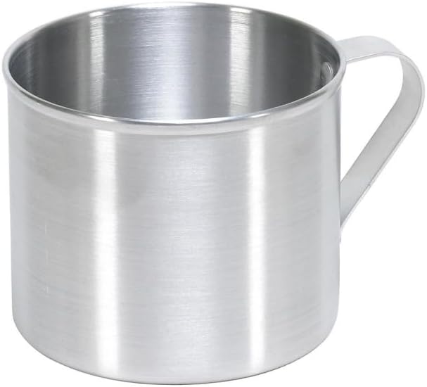 IMUSA USA R200-10WM Aluminum Mug for Stovetop Use or Camping 0.7 Quart, Silver