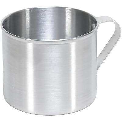 IMUSA USA R200-10WM Aluminum Mug for Stovetop Use or Camping 0.7 Quart, Silver