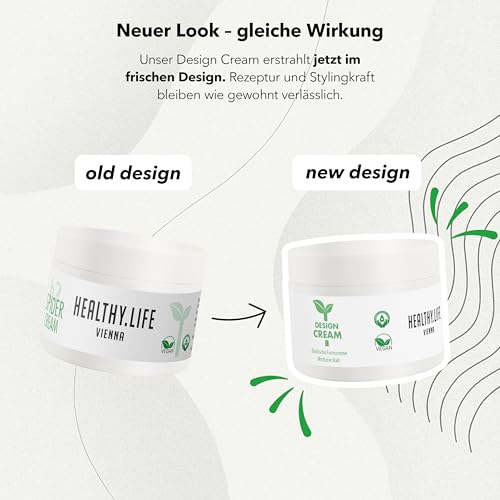 Foto von HLV - Design Cream Elastische Formcreme für flexiblen Halt, Textur & mattes Finish 50ml, vegan - Haarstyling ohne Verkleben, Mittlere Festigkeit - Stylingcreme für Damen & Herren (Spider Cream)