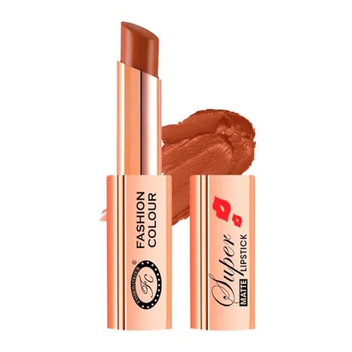 Image of Fashion Colour Waterproof and Long Wearing Premium Super Matte Lipstick, For Glamorous Look, 4g, Shade 01