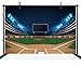 CHNYWORK 5x3ft Baseball Stadium Backdrop Audience Stand Green Grass Baseball Field Night View Spotlight Home Base Background Sport Game Baseball Player Party Decor Portrait Photo Booth Studio Props