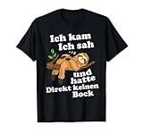 Faultier Geschenk Sloth Büro Arbeitskollege Langschläfer T-Shirt