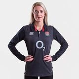Canterbury Damen Official England 18/19 Langen Ärmeln alternateernate Rugby Jersey L Vanta Black Marl