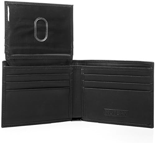 Citadel - RFID Blocking Bifold Wallet Passcase with Full Grain Leather and Flip Up ID (Vegas)