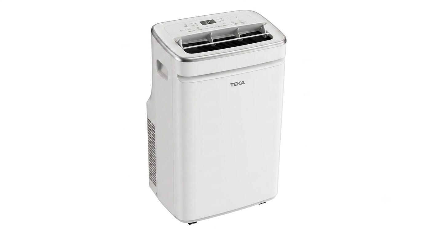 Climatiseur Mobile Silencieux 12000BTU, 4 EN 1, Refroidissement,Ventilateur,Déshumidificateur,Mode Nuit,Climatisation Rapide,Clim Mobile,Energie Classe A+