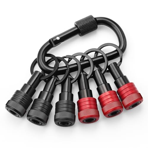 Valkynos Enhanced Non-Slip Bit Holder 6pcs 1/4 Hex Shank Drill Bit Holder