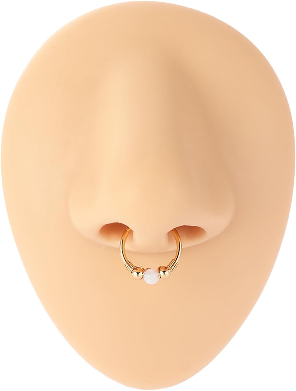 GAGABODY Conch Piercing Jewelry 20g 18g Septum Jewelry Conch Jewelry Daith Earrings Surgical Steel Clicker Hoop Opal Lip Rings with CZ Helix Rook Cartilage Piercing Jewelry