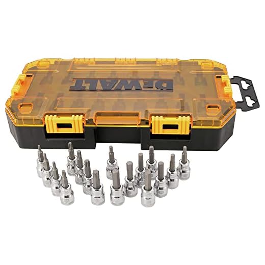 DEWALT Drive Bit Socket Set, 3/8" Drive, SAE/Metric, 17-Piece (DWMT73806)