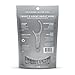 GRIN Silver Flosspyx, Floss Picks, 75 Count, Dental Flossers, Minty Flavor, Recycled Plastic, Super Strong Fine Floss, Tight Teeth, Premium Longer Floss Head, Includes Safe Fold-Back Tooth Pick