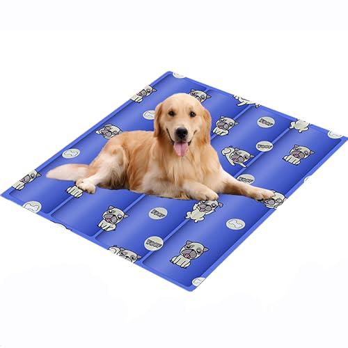 LIBRNTY Tappeto Refrigerante Cane,Lettino Cane Estivo,Tappetino autorefrigerante per gatto,Tappetino rinfrescante per Cani e Gatti,antigraffio,durevole.per Cani,Gatti, Animali Domestici (L(60X45cm))
