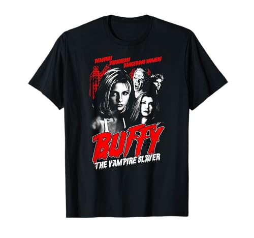 Buffy the Vampire Slayer Weinlese-Horror-Plakat T-Shirt für 19,49 EUR (-15%) statt 22,99 EUR bei amazon.de Bild: Buffy the Vampire Slayer Weinlese-Horror-Plakat T-Shirt für 19,49 EUR (-15%) statt 22,99 EUR bei amazon.de