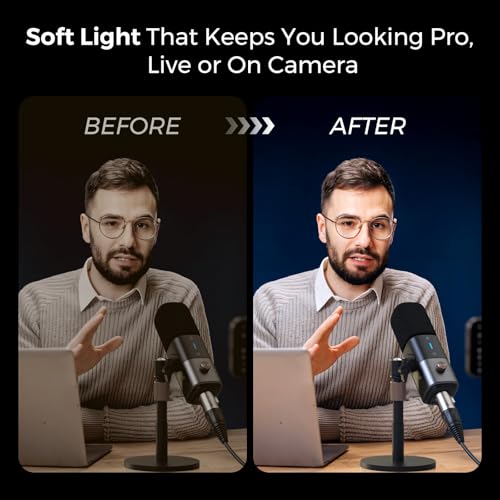 Image of NearStream SL40 100W Softbox Lighting Kit with Tripod, 110'' Adjustable Stand, 27.6'' Softbox, 2700K-6500K Dimmable LED Studio Light, CRI 97+, Remote & App Control for Live Streaming and Video Record