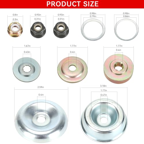 EOPOAYI Universal Steel Trimmer Head Blade & Adapter Attachment Kit Compatible with Husqva-RNA Sti-hl Ec-ho Ryo-bi 2 & 4 Cycle Gas Brush Cutter String Grass Weed Eater Edger Replacement Parts