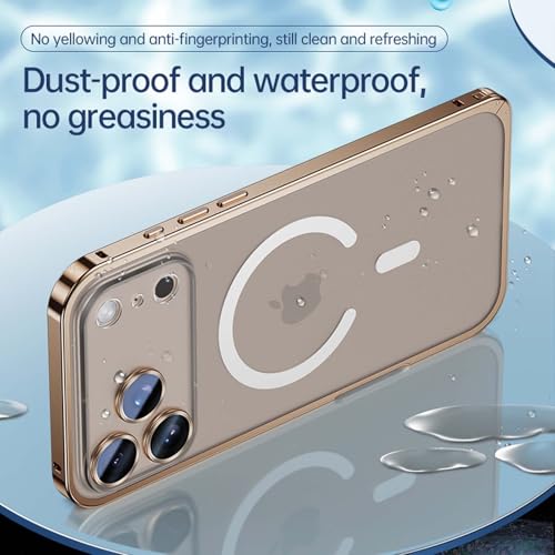 Coque iPhone 17 magnétique protection métal noir et dos transparent - 5