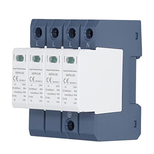 Dispositivo Protector de Sobretensión 40ka 4p SPD Protector Industrial DIN Rail AC 275V