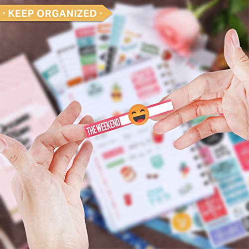 Planner Stickers Pack - 28 vellen / 1378 stickers, stijlvolle variëteitenassortimentbundelplanneraccessoires voor het… - Image 4