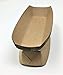 Mr Miracle 7 Inch Paper Hot Dog Tray in Kraft Paper. Pack of 100. Disposable, Recyclable and Fully Biodegradable. Made in USA