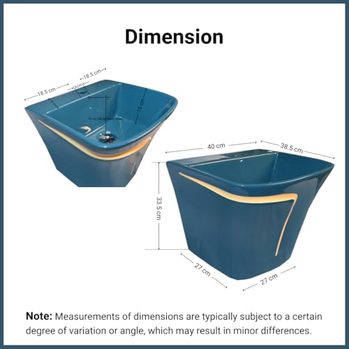 Image of Wall Mounted Wash Basin for Bathroom | Wall Hung Wash Basin /Sink (15.35 x 16.14 x 13 Inch, SFKOP - 226)
