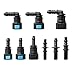 Fuel Line Quick Connect Kit 24PCS,Assorted 5/16 3/8 Fuel Line Fittings Nylon Straight Push-On Release Hose Connector