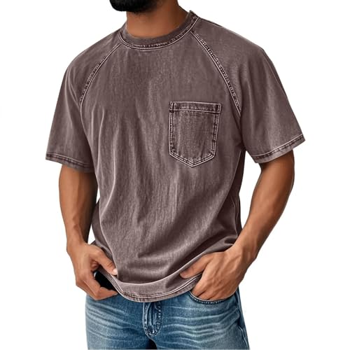 T-shirt surdimensionné homme en coton coupe décontractée style streetwear vintage