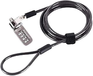 Bodyguard Notebook Laptop Combination Lock Security Cable - 4 Digital Password Protections, Theft