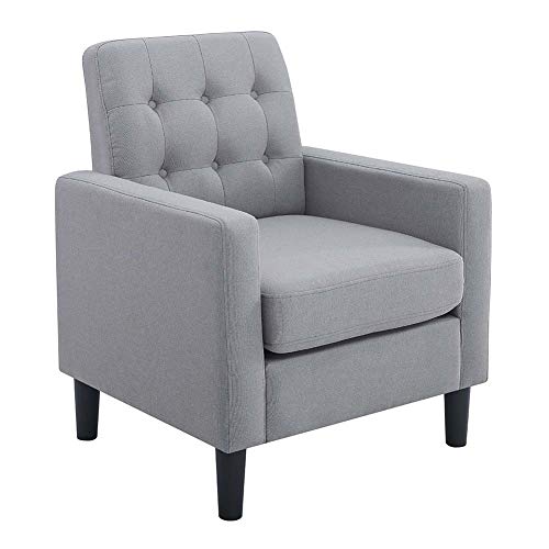 BEEY Upholstered Armchair Accent Arm Chair Sofa Noble Lounge Modern Single Sofa