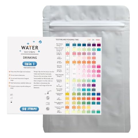 SULIVES 50-Pack Water Test Strips for Drinking Water Cover