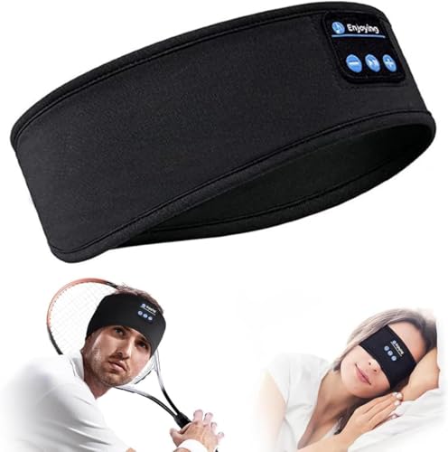 Image of Bluetooth Headband Sleep Headphones, Upgraded Soft Sleeping Wireless Music Sport Headbands, Long Time Play Sleeping Headsets with Built in Speakers, Perfect for Workout, Running, Yoga, Black