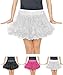 Produktbild Foxxeo weißes Damen Tutu für Ballet Fasching Karneval Tüll Rock kurz weiß