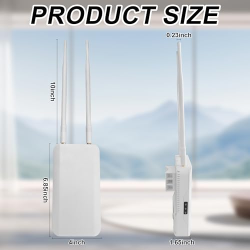 Image of Outdoor Starlink WiFi Extender for Starlink Gen 3 Router, Starlink Signal /WiFi Repeater, IP65 Waterproof, Up to 56 Devices for Farm /Yard /RV /Campsite, 2.4G 574Mbps + 5.8G 1224Mbps (White)
