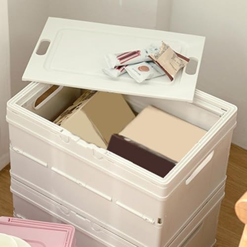 Bac de rangement empilable et pliable cube avec couvercle pour vêtements - 5