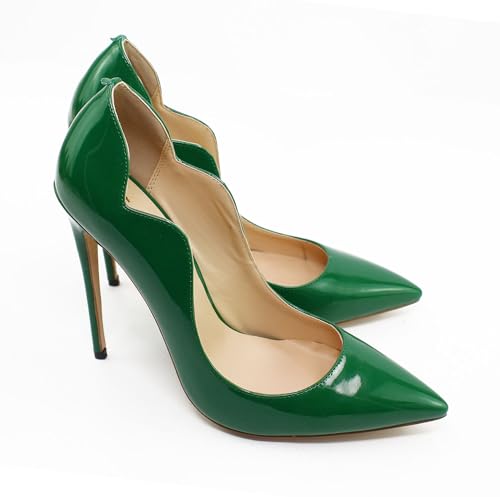 Image of Women's Pointed Toe Shallow Stiletto Heels 4.7 Inch Pumps Wedding Party Banquet Shoes