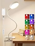 ReinHoo – Leselampe Bett, 10 RGB +10 Helligkeit Klemmlampe, 72 LED Sch