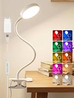 ReinHoo – Leselampe Bett, 10 RGB +10 Helligkeit Klemmlampe, 72 LED Sch