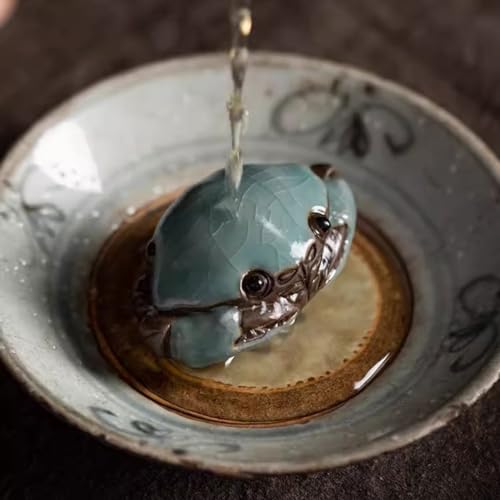 Mesa de té creativa libre de monotonía con estatuas de té de cangrejo 7