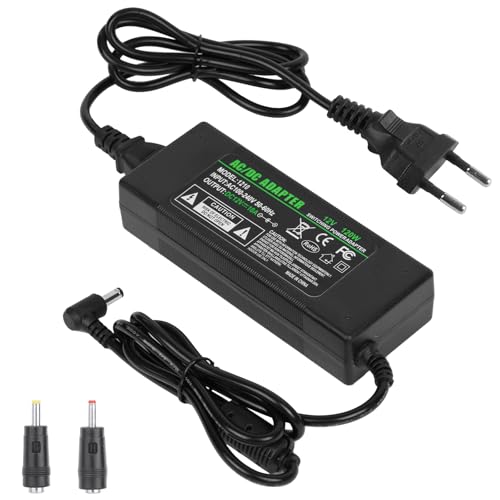 OFFCUP Transformador, 10A 12V Adaptador de Corriente 120W, Fuente de Alimentación Transformador Voltaje para Tiras de luz LED, CCTV, cámaras, Cajas de TV, parlantes, enrutadores, tabletas, etc.